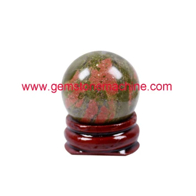 Bola de cristal de esfera de Unakite hermosa Natural al por mayor de 3cm para decoración