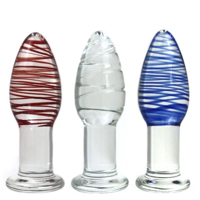 Juguete anal Consolador de cristal Butt Plug Masturbación anal Punto G Masaje Productos sexuales Juguetes sexuales para mujeres Hombres Gay