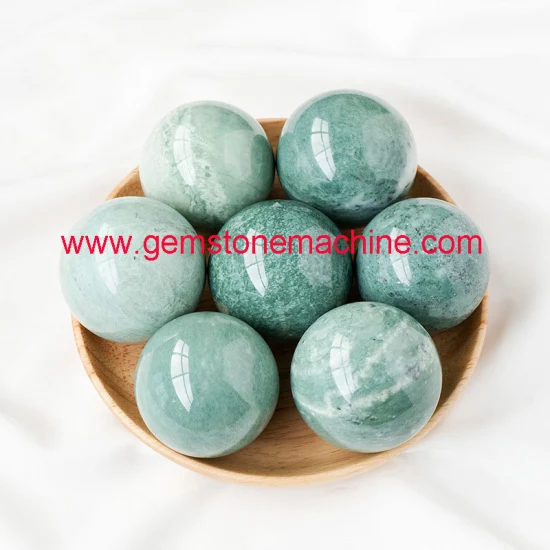 Hgih Calidad Natural Hermosa Lushan Jade Esfera Tallas Bola de cristal para decoración